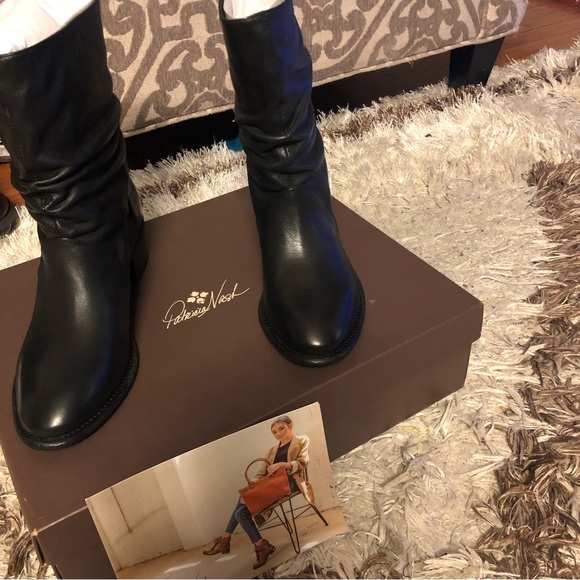 Patricia Nash Monte Leather Slouch Mid-Calf Boho Western Heeled Boot Size 9.5 - Picture 5 of 13